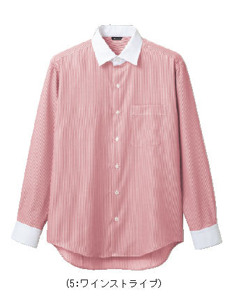 メンズシャツ(ストライプ・長袖)