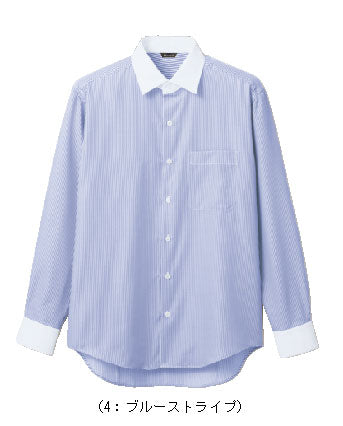 メンズシャツ(ストライプ・長袖)